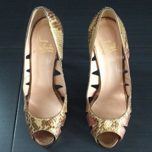 Christian Louboutin Peep Toe Pumps